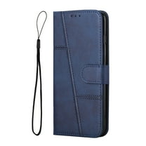 Designed for Motorola Moto G Power 5G 2025 Case, Luxury PU Leather Wallet Phone Case with Card Holder Flip Folio Protective Shockproof Cover [Kickstand Feature] [Wrist Strap], Royalblue