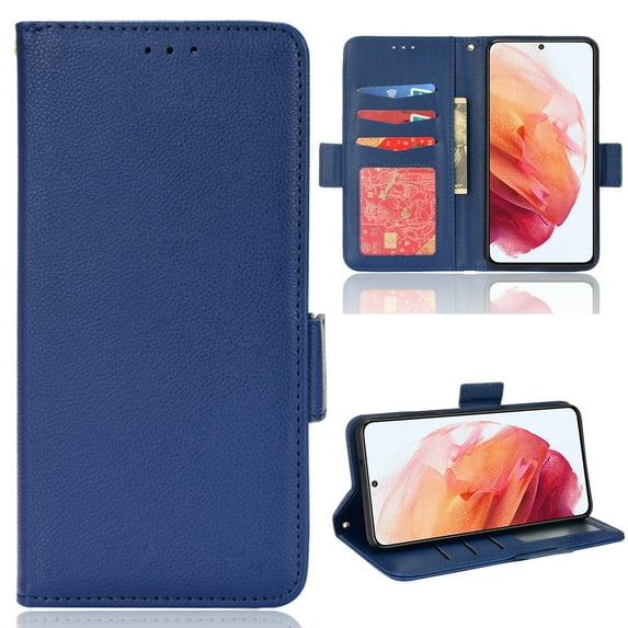 Designed for Motorola Moto G Power 5G 2025 Case, Luxury PU Leather Wallet Phone Case with Card Holder Flip Kickstand Drop Protection Phone Case Cover for Motorola Moto G Power 5G 2025 - Darkblue