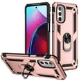 thumbnail image 1 of Designed for Motorola Moto G Stylus 5G (2022) Case, Military Grade Protective Phone Case Cover with Enhanced Metal Ring Kickstand [Support Magnet Car Mount] for Moto G Stylus 5G (2022), Rosegold, 1 of 8