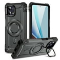 thumbnail image 1 of Designed for Motorola Moto G Stylus 5G 2023 Armor Case with Camera Cover Stand, Shockproof Protection Compatible with MagSafe Rugged Case Cover, Support Car Magnetic Holder - Gray, 1 of 7