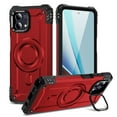 thumbnail image 1 of Designed for Motorola Moto G Stylus 5G 2023 Armor Case with Camera Cover Stand, Shockproof Protection Compatible with MagSafe Rugged Case Cover, Support Car Magnetic Holder - Red, 1 of 7