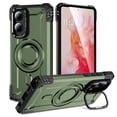 thumbnail image 1 of Designed for Motorola Moto G Stylus 5G 2024 Armor Case with Camera Cover Stand, Shockproof Protection Compatible with MagSafe Rugged Case Cover, Support Car Magnetic Holder - Armygreen, 1 of 7