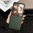 thumbnail image 1 of Designed for Motorola Razr 2024/Razr 60 Phone Case,Ultra Slim Lychee Grain PU Leather&Hard PC Hybrid Design,Shockproof Durable Protective Rugged Phone Case for Motorola Razr 2024/Razr 60,Green, 1 of 8