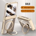 thumbnail image 1 of Designed for Motorola Razr 60 Ultra / Motorola Razr Ultra 2025 Case, Compatible with MagSafe, Built-in Kickstand & Screen Protector & Hinge Protection, Slim Protective Phone Case Cover, Gold, 1 of 9