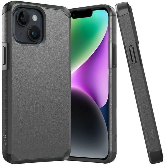 Designed for Nokia C210 Premium Slim Tough Strong Protection Shockproof 2in 1 Hybrid Dual Layer Hard PC Rubberized TPU Rubber Armor Phone Case Cover [Gray]