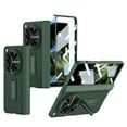 thumbnail image 1 of Designed for OnePlus Open Case, Magnetic Folding Vegan PU Leather All-Inclusive Hinge Protection Kickstand with Built-in Screen Protector Rugged Hard PC Shockproof Protective Case Cover, Darkgreen, 1 of 9