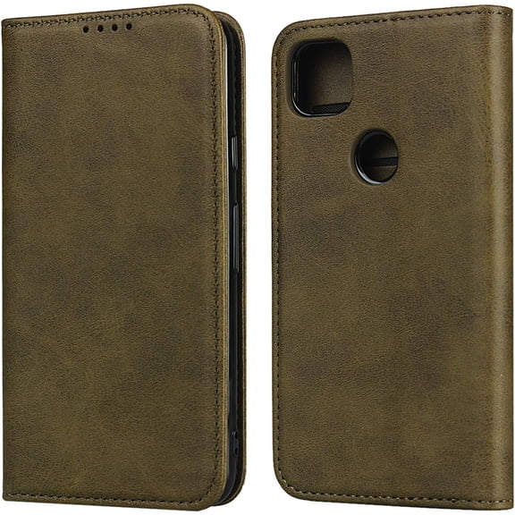 Designed for Pixel 4a Wallet Case,Premium PU Leather Flip Folio Case with Card Slot,Stand Holder,Magnetic Closure TPU Case for Google Pixel 4a 4G 5.81",Green