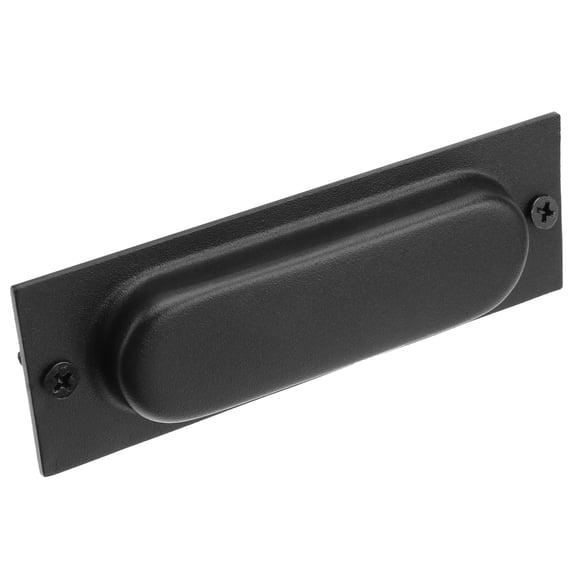 Topbathy Black Stainless Steel Folding Door Pull Handle, Easy to Install Invisible Design for Home and Office Use