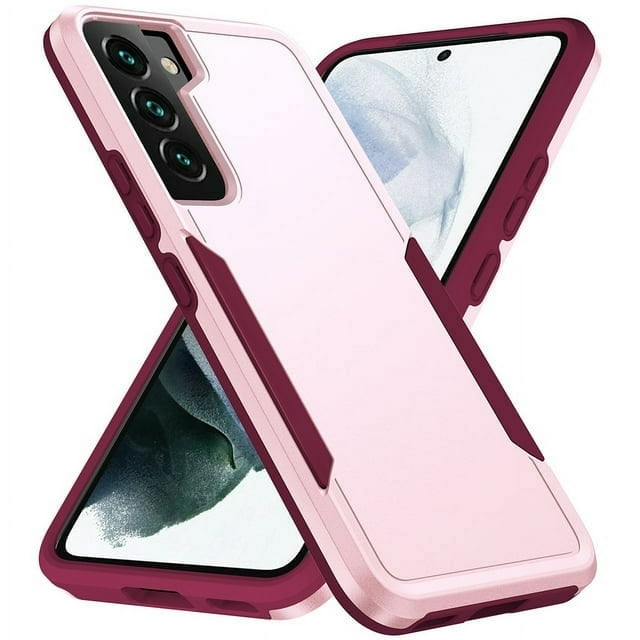 Designed for Samsung A03s Heavy Duty Case, Protection Shockproof Dropproof Dustproof Anti-Scratch Phone Case Cover for Samsung A03s Heavy Duty Case, Pink