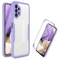thumbnail image 1 of Designed for Samsung Galaxy A12 Case Full-Body Bumper Case Cover Built in Screen Protector Shockproof Transparent Back 360 Full Body Protective Case for Samsung Galaxy A12, Purple, 1 of 7