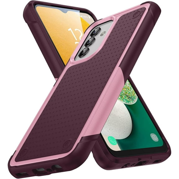Designed for Samsung Galaxy A13 5G Case Galaxy A32 5G Case Gift Militay Grade Drop Protective Cover Shockproof Case for Galaxy A13 4G 5G Phone Case for Women Men boy Girl (Pink+Rose Red)