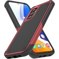 thumbnail image 1 of Designed for Samsung Galaxy A14 5G Case 2 in 1 Gift Militay Grade Drop Protective Rugged Heavy Duty Cover Shockproof Case for Galaxy A14 5G Phone Case for Women Men boy Girl (Red+Black), 1 of 16