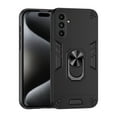 thumbnail image 1 of Designed for Samsung Galaxy A14 5G Case, Military Grade Protective Phone Case Rugged Hard PC + Soft TPU Cover with Enhanced Metal Ring Kickstand [Support Magnet Mount], Black, 1 of 7