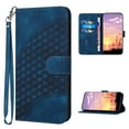 thumbnail image 1 of Designed for Samsung Galaxy A15 Case Wallet, Women Flip Folio Cover with Embossed PU Leather Stand Credit Card Holders Slots Wrist Strap Magnetic Closure Phone Case for A15, Darkblue, 1 of 7
