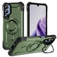 thumbnail image 1 of Designed for Samsung Galaxy A16 5G/4G Armor Case with Camera Cover Stand, Shockproof Protection, Support Magnetic Wireless Charger Rugged Cover for A16 5G/4G, Support Car Magnetic Holder - Armygreen, 1 of 7