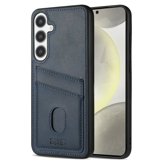 Designed for Samsung Galaxy A16 5G Wallet Case Vintage PU Leather with Credit Card Slot, Luxury Retro Shockproof Anti-Scratch Anti-drop Slim Phone Case Men Women for Samsung Galaxy A16 5G, Blue