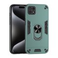 thumbnail image 1 of Designed for Samsung Galaxy A22 5G Case, Military Grade Protective Phone Case Rugged Hard PC + Soft TPU Cover with Enhanced Metal Ring Kickstand [Support Magnet Mount], Darkgreen, 1 of 7