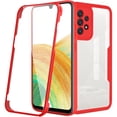 thumbnail image 1 of Designed for Samsung Galaxy A23 5G Case Full-Body Bumper Case Cover Built in Screen Protector Shockproof Transparent Back 360 Full Body Protective Case for Samsung Galaxy A23 5G, Red, 1 of 9