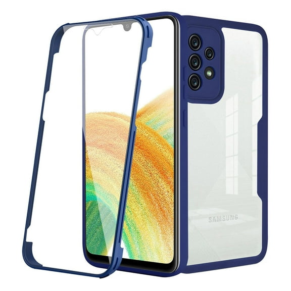 Designed for Samsung Galaxy A23 5G Case, Full-Body Protection Phone Cover with Screen Protector Built-in Touch Sensitive Anti Scratch Upgraded Shockproof TPU Bumper Case for A23 5G - Blue