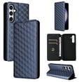 thumbnail image 1 of Designed for Samsung Galaxy A25 5G Case Wallet, Women Men Flip Folio Cover PU Leather Kickstand Credit Card Holders Slots Magnetic Shockproof Phone Case Cover for Samsung Galaxy A25 5G - Blue, 1 of 9