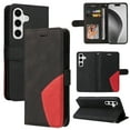 thumbnail image 1 of Designed for Samsung Galaxy A25 5G Wallet Case, [RFID Blocking] PU Leather Folio Kickstand [TPU Protective Interior Case], Magnetic Closure Card Slot with Hand Strap Shockproof Phone Cover,Black, 1 of 8