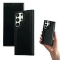 thumbnail image 1 of Designed for Samsung Galaxy A26 5G Phone Case, Classic Lightweight PU Leather Back + TPU Frame, Shockproof Protective Anti-falling Ultra Slim Back Case for Samsung Galaxy A26 5G, Black, 1 of 7