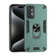 thumbnail image 1 of Designed for Samsung Galaxy A32 4G Case, Military Grade Protective Phone Case Rugged Hard PC + Soft TPU Cover with Enhanced Metal Ring Kickstand [Support Magnet Mount], Darkgreen, 1 of 7