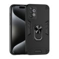 thumbnail image 1 of Designed for Samsung Galaxy A32 4G Case, Military Grade Protective Phone Case Rugged Hard PC + Soft TPU Cover with Enhanced Metal Ring Kickstand [Support Magnet Mount], Black, 1 of 7