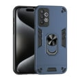 thumbnail image 1 of Designed for Samsung Galaxy A32 5G Case, Military Grade Protective Phone Case Rugged Hard PC + Soft TPU Cover with Enhanced Metal Ring Kickstand [Support Magnet Mount], Navyblue, 1 of 7