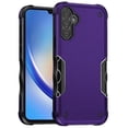 thumbnail image 1 of Designed for Samsung Galaxy A35 5G Back Hybrid Slim Fit Thin Lightweight Hard PC Bumper Frame 2in1 Shockproof Armor Protection Phone Case Cover [Dark Purple], 1 of 4