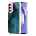 thumbnail image 1 of Designed for Samsung Galaxy A35 Marble Case, Ultra Thin Girls Women Plating Marble Designed Flexible Soft TPU IMD Marble Protective Case Cover for Samsung Galaxy A35 - Green, 1 of 6