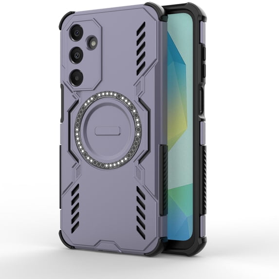 Designed for Samsung Galaxy A36 5G Magnetic Phone Case,Compatible with Mag-Safe,Military-Grade Protection,Heavy Duty Shockproof Anti-fall Tough Rugged Dropproof Phone Case,Purple