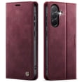 thumbnail image 1 of Designed for Samsung Galaxy A36 5G Wallet Case, Classic PU Leather Flip Cover with Kickstand, RFID Blocking Card Slots, Magnetic Clasp, Full Body Protective Shockproof Phone Case, Red, 1 of 12