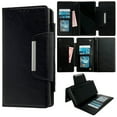 thumbnail image 1 of Designed for Samsung Galaxy A36 5G Wallet Phone Case,Detachable Magnetic Flip Design,With Card Slots,Flip Folding Kickstand,PU Leather Shockproof Anti-fall Rugged Phone Case Cover,Black, 1 of 10