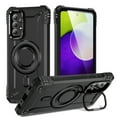 thumbnail image 1 of Designed for Samsung Galaxy A52 5G Armor Case with Camera Cover Stand, Shockproof Protection Compatible with MagSafe Rugged Case Cover for Galaxy A52 5G, Support Car Magnetic Holder - Black, 1 of 7