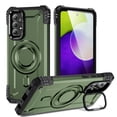 thumbnail image 1 of Designed for Samsung Galaxy A52 5G Armor Case with Camera Cover Stand, Shockproof Protection Compatible with MagSafe Rugged Case Cover for Galaxy A52 5G, Support Car Magnetic Holder - Armygreen, 1 of 7