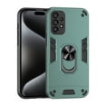 thumbnail image 1 of Designed for Samsung Galaxy A53 5G Case, Military Grade Protective Phone Case Rugged Hard PC + Soft TPU Cover with Enhanced Metal Ring Kickstand [Support Magnet Mount], Darkgreen, 1 of 7