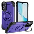 thumbnail image 1 of Designed for Samsung Galaxy A54 5G Armor Case with Camera Cover Stand, Shockproof Protection Compatible with MagSafe Rugged Case Cover for Galaxy A54 5G, Support Car Magnetic Holder - Purple, 1 of 7
