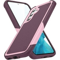 Designed for Samsung Galaxy A54 5G Case 2 in 1 Gift Militay Grade Drop Protective Rugged Heavy Duty Cover Shockproof Case for Galaxy A54 5G Phone Case for Women Men Boy Girl (Pink Rose Red)