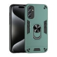 thumbnail image 1 of Designed for Samsung Galaxy A54 5G Case, Military Grade Protective Phone Case Rugged Hard PC + Soft TPU Cover with Enhanced Metal Ring Kickstand [Support Magnet Mount], Darkgreen, 1 of 7