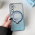 thumbnail image 1 of Designed for Samsung Galaxy A54 5G Glitter Case with 360° Rotatable Ring Stand, Magnetic Compatible with Magsafe, Shockproof Slim Gradient Bling Clear Case for Galaxy A54 5G Women Girls, Blue, 1 of 6