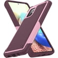 thumbnail image 1 of Designed for Samsung Galaxy A71 5G Case 2 in 1 Gift Militay Grade Drop Protective Rugged Heavy Duty Cover Shockproof Case for Galaxy A71 5G Phone Case for Women Men boy Girl (Pink+Rose Red), 1 of 17