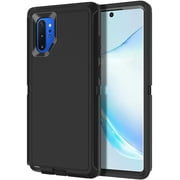 Designed for Samsung Galaxy Note 10 Plus Heavy Duty Case, Triple Layer Protection Shockproof Dropproof Dustproof Anti-Scratch Phone Case Cover for Samsung Galaxy Note 10 Plus,Black