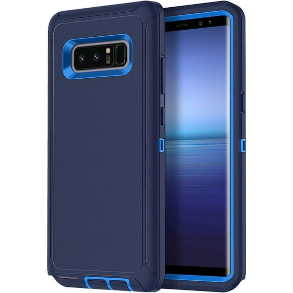 Designed for Samsung Galaxy Note 8 Heavy Duty Case, Triple Layer Protection Shockproof Dropproof Dustproof Anti-Scratch Phone Case Cover for Samsung Galaxy Note 8,Blue
