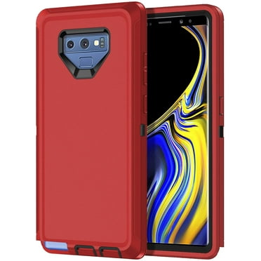 Designed for Samsung Galaxy Note 9 Heavy Duty Case, Triple Layer Protection Shockproof Dropproof Dustproof Anti-Scratch Phone Case Cover for Samsung Galaxy Note 9,Red
