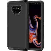 Designed for Samsung Galaxy Note 9 Heavy Duty Case, Triple Layer Protection Shockproof Dropproof Dustproof Anti-Scratch Phone Case Cover for Samsung Galaxy Note 9,Black