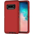 thumbnail image 1 of Designed for Samsung Galaxy S10 Plus Heavy Duty Case, Triple Layer Protection Shockproof Dropproof Dustproof Anti-Scratch Phone Case Cover for Samsung Galaxy S10 Plus,Red, 1 of 6