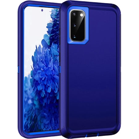 Designed for Samsung Galaxy S20 FE Heavy Duty Case, Triple Layer Protection Shockproof Dropproof Dustproof Anti-Scratch Phone Case Cover for Samsung Galaxy S20 FE,Blue