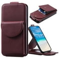 thumbnail image 1 of Designed for Samsung Galaxy S20 FE Wallet Case, Premium PU Leather Photo/Card/Cash Slots Kickstand Magnetic Snap Flip Case Cover with Crossbody Strap & Lanyard for Samsung Galaxy S20 FE, Winered, 1 of 12