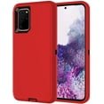 thumbnail image 1 of Designed for Samsung Galaxy S20 Heavy Duty Case, Triple Layer Protection Shockproof Dropproof Dustproof Anti-Scratch Phone Case Cover for Samsung Galaxy S20,Red, 1 of 7